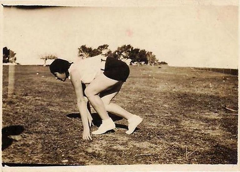 רחל ויין באימונים.1932