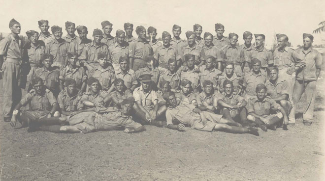 מחלקה א', פלוגה 14 של חיל הרגלים 'באפס' במחנה האימונים בסרפנד