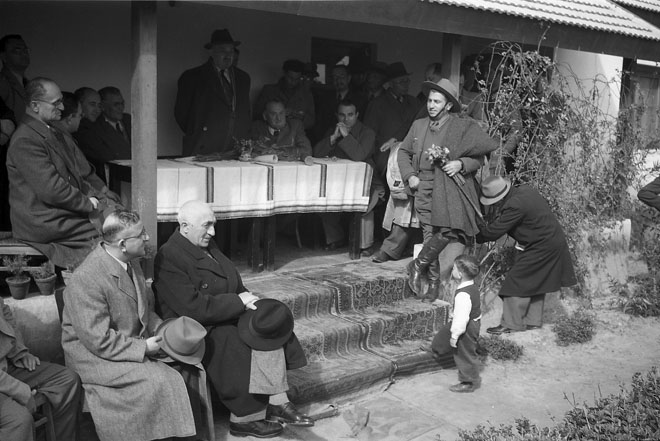 1945 - ביקור נשיא ההסתדרות הציונית - חיים ויצמן