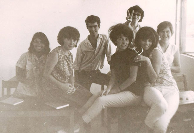 סיום שמינית 1966 תיכון אוסטרובסקי בכיתה